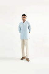 BEN COLLAR SHIRT-SKY-BLUE - Mensiox