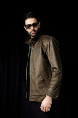 SUEDE JACKET OLIVE HAZE