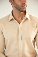BEIGE CASUAL SHIRT - Mensiox