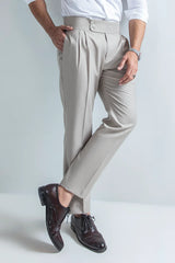 DUSTY GREY-ITALIAN GURKHA PANT - Mensiox