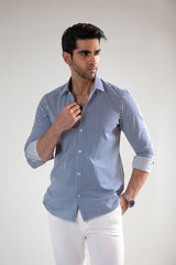 STRIPED BUTTON DOWN SHIRT