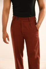 CLASSIC-FIT LINEN TROUSER - Mensiox