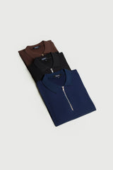 ZIPPER POLO PACK OF 3