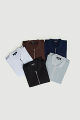 ZIPPER POLO PACK OF 5