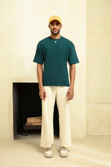 TEAL GREEN BASIC T-SHIRT