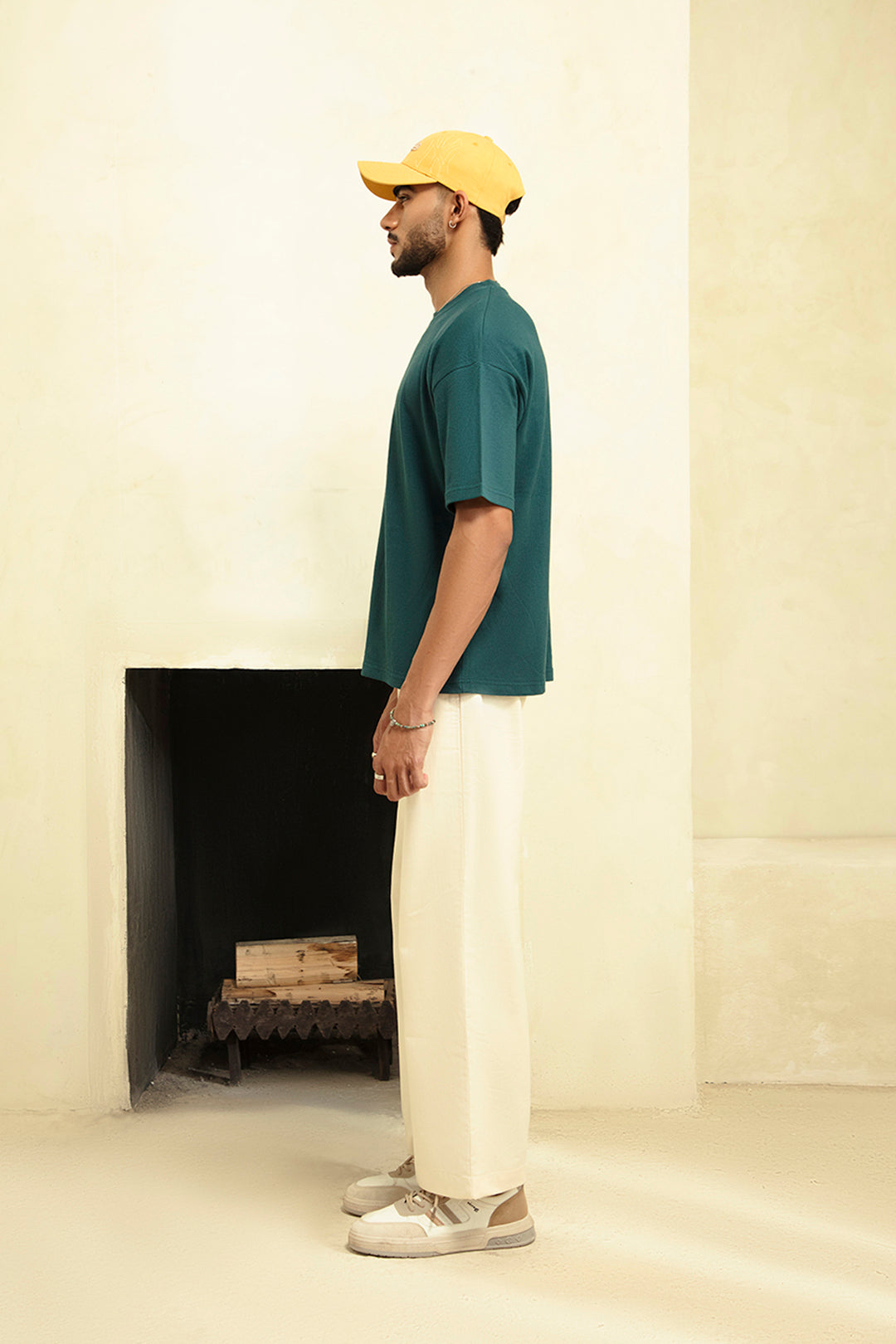 TEAL GREEN BASIC T-SHIRT