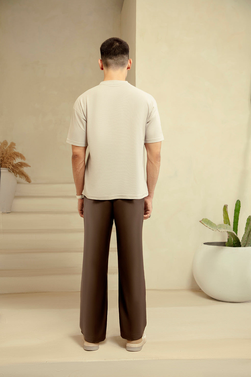 SAND GREY BASIC T-SHIRT
