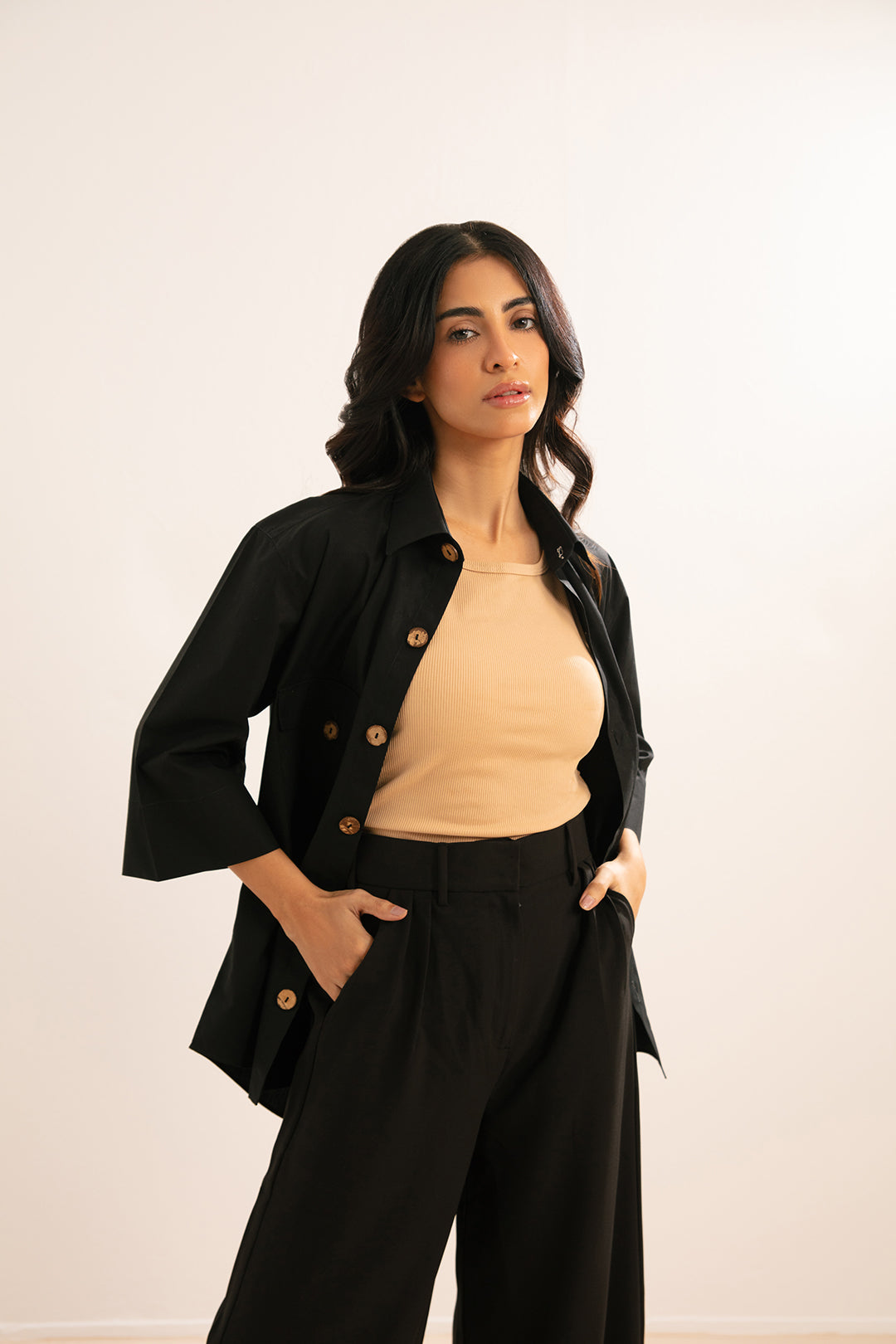 SAFARI SHIRT-Black