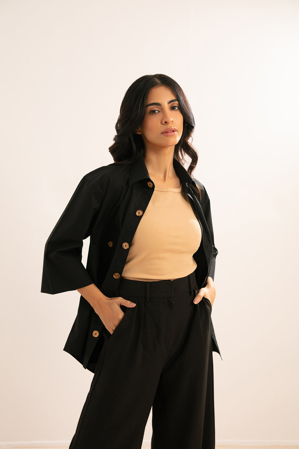SAFARI SHIRT-Black