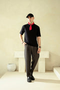 BLACK BASIC T-SHIRT - Mensiox