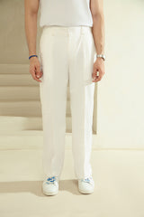 ADJUSTABLE PANT-WHITE