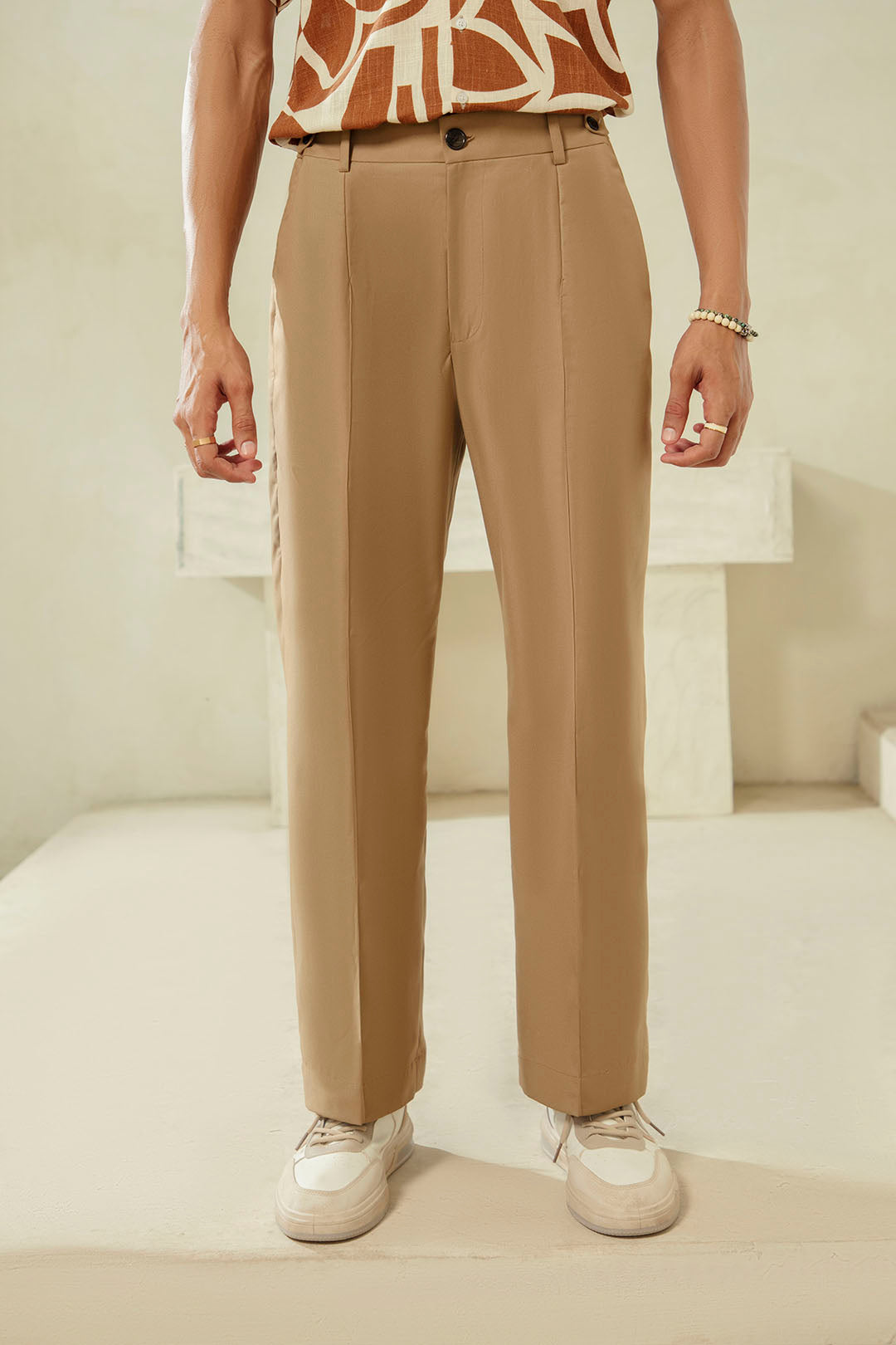 CAMEL BROWN ADJUSTABLE PANT