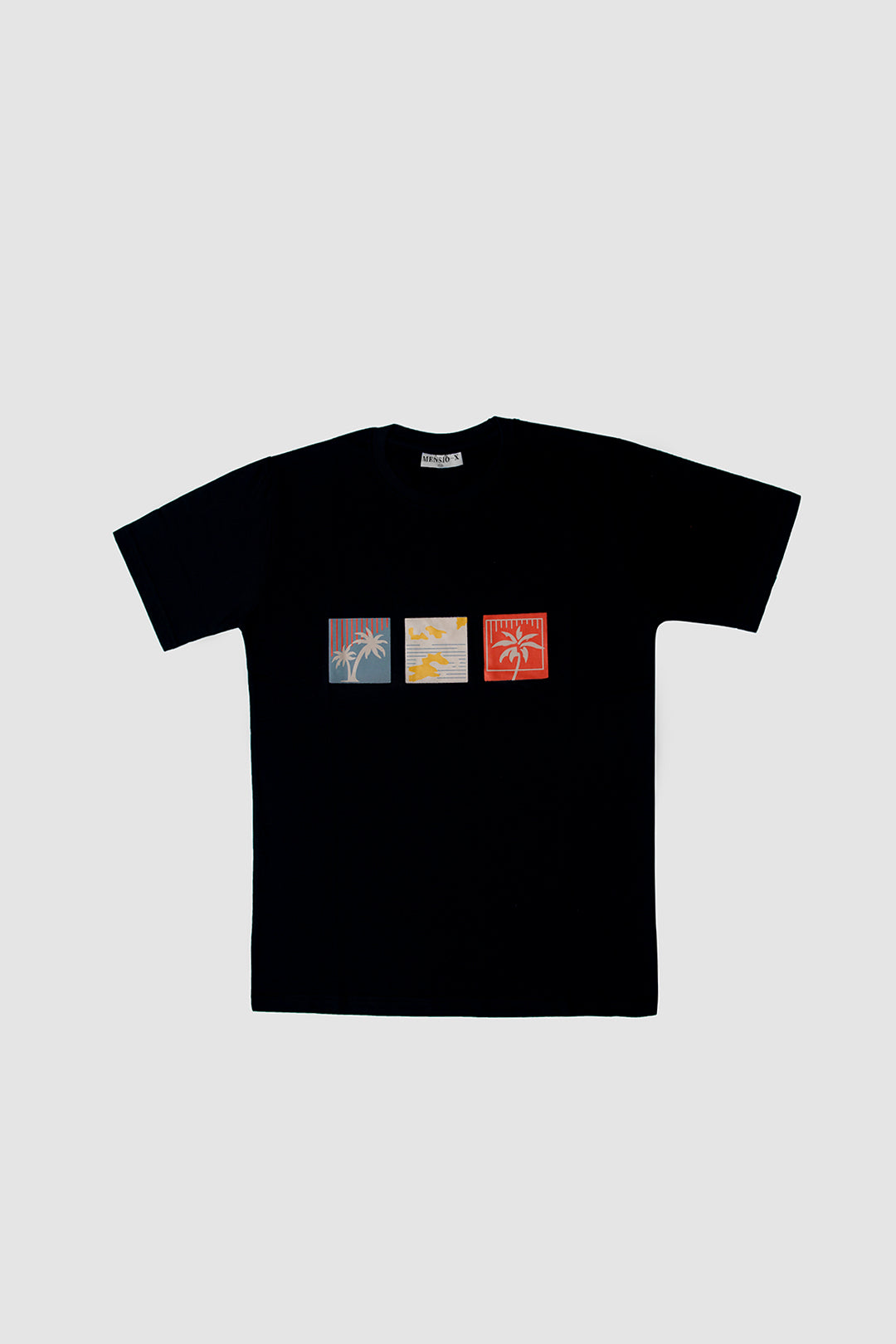 BOX GRAPHIC PRINT TEES - BLACK