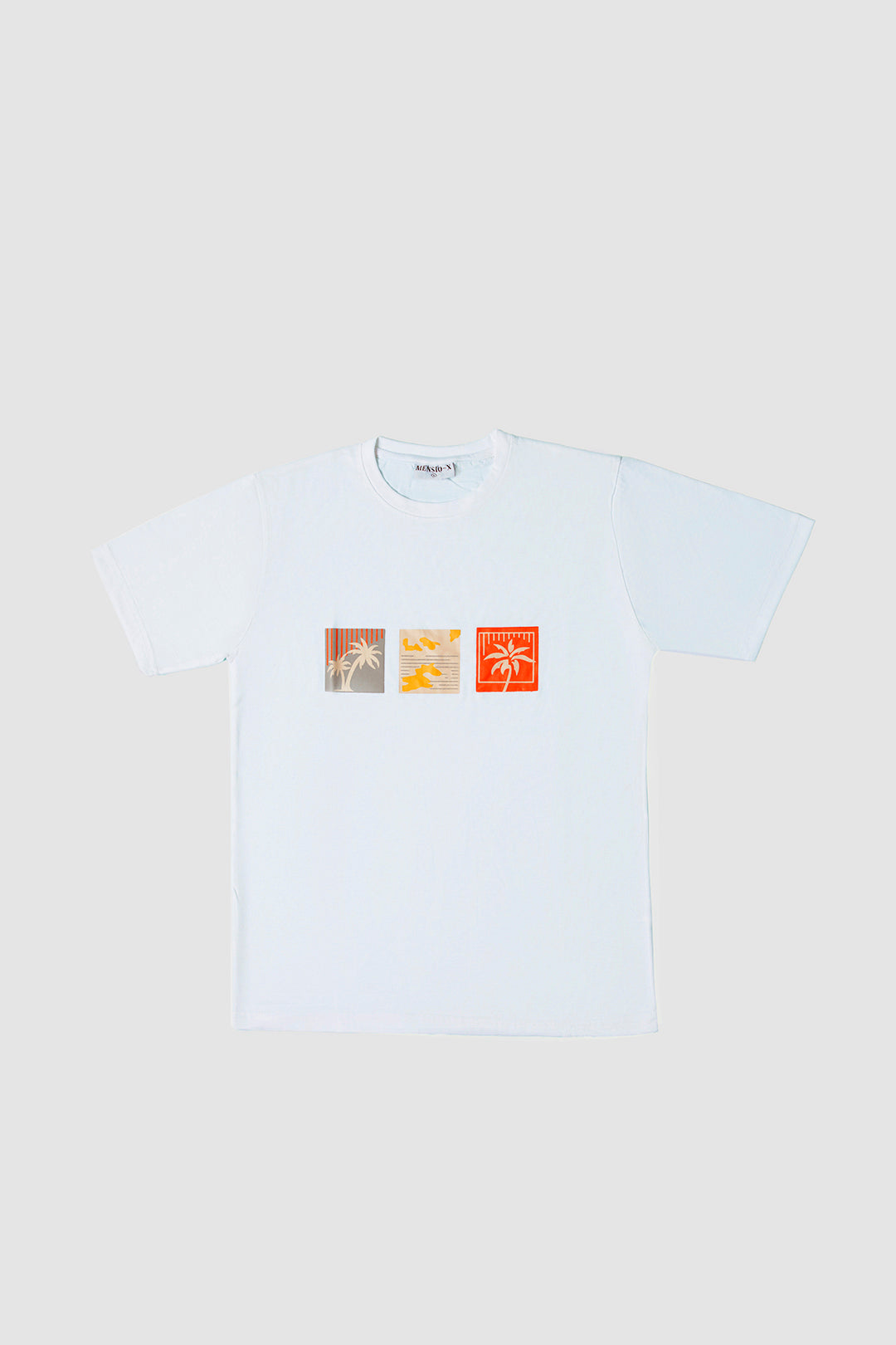 BOX GRAPHIC PRINT TEES - WHITE