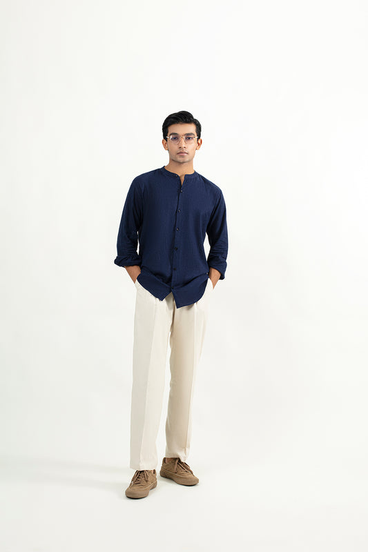 BEN COLLAR SHIRT-DARK-BLUE