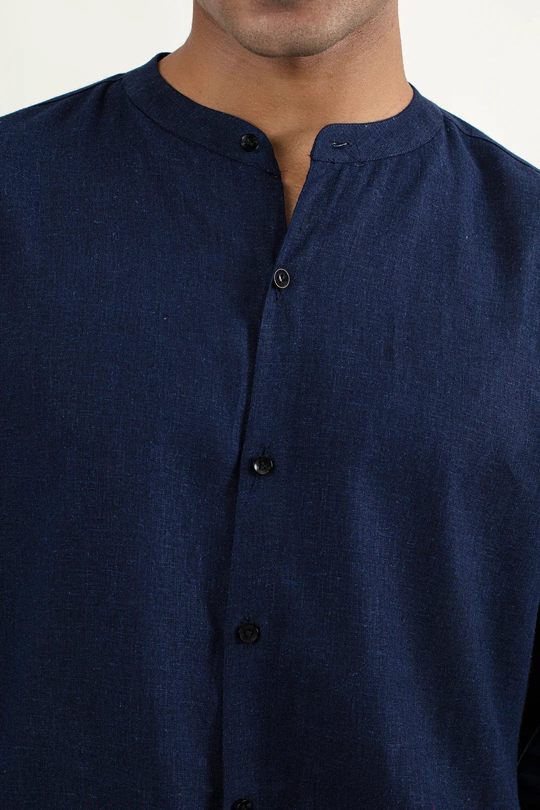 BEN COLLAR SHIRT-DARK-BLUE - Mensiox