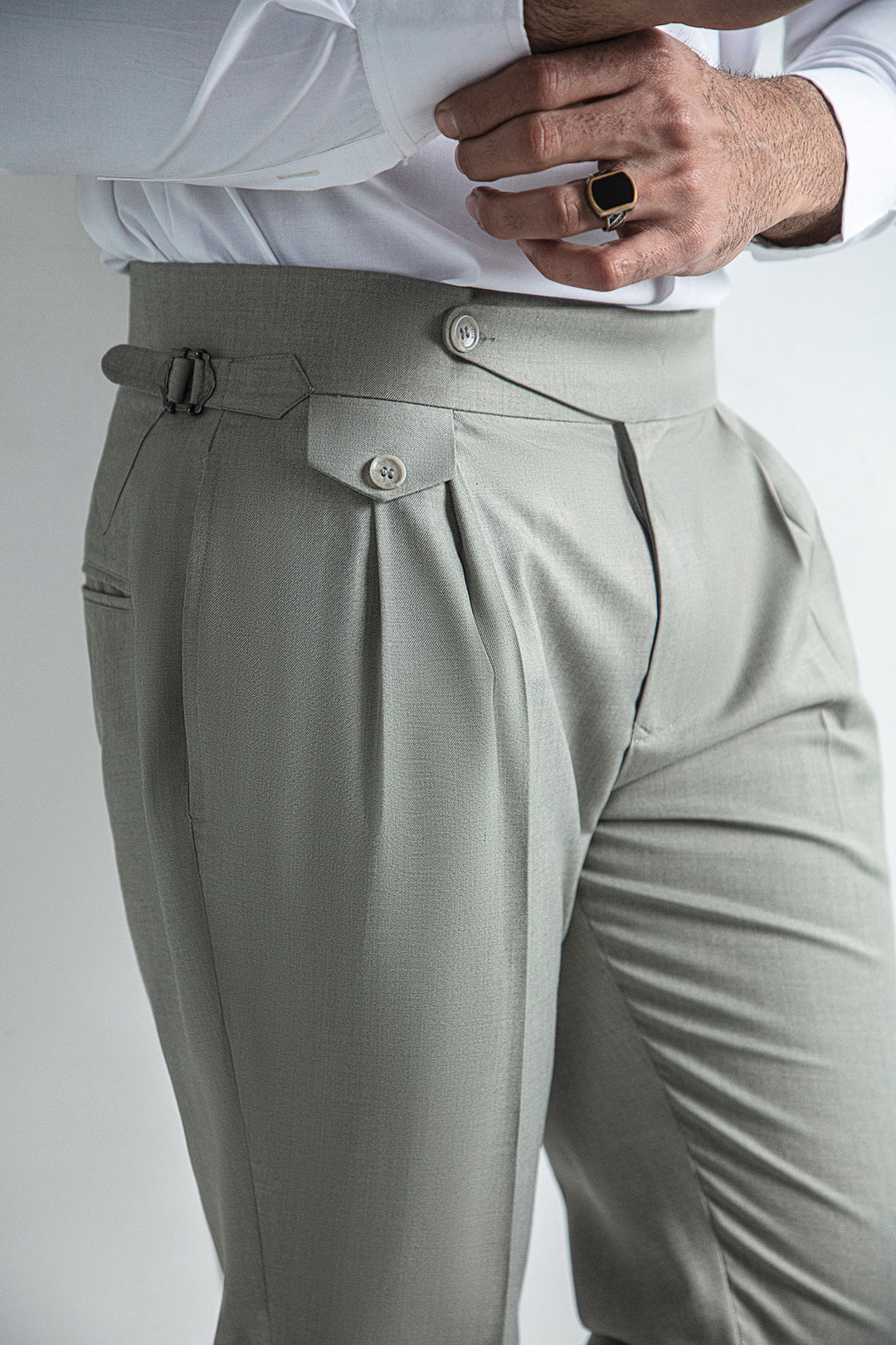 TEALISH GREEN-GURKHA PANT