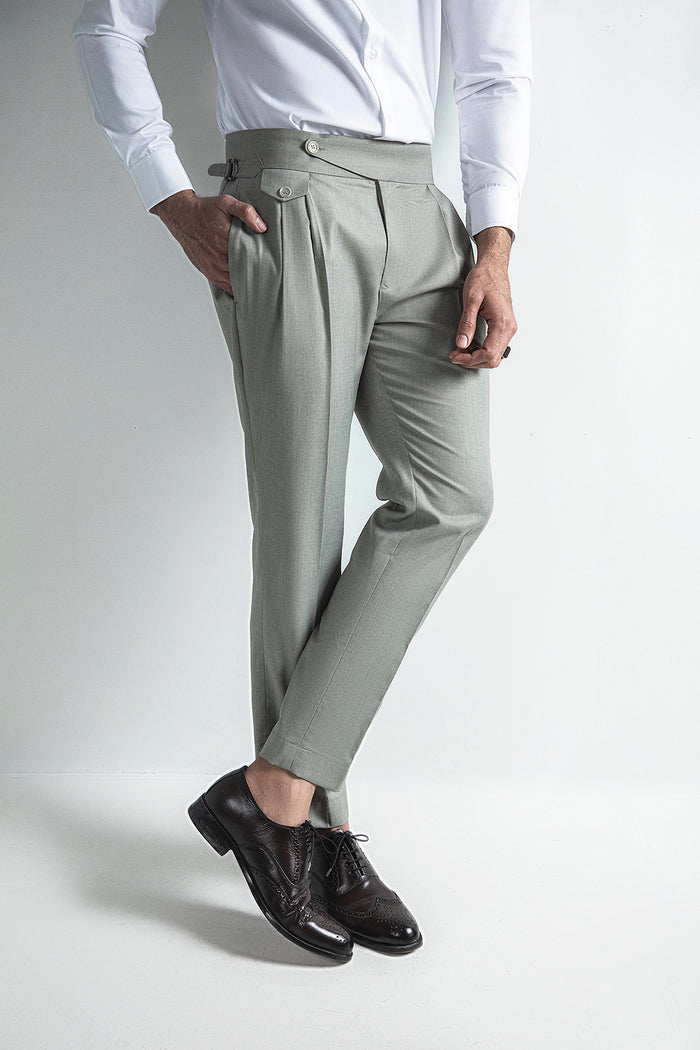 TEALISH GREEN-GURKHA PANT