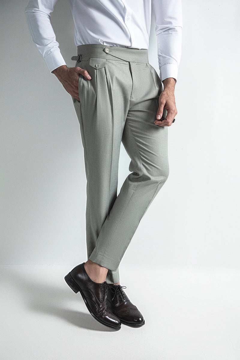 TEALISH GREEN-GURKHA PANT