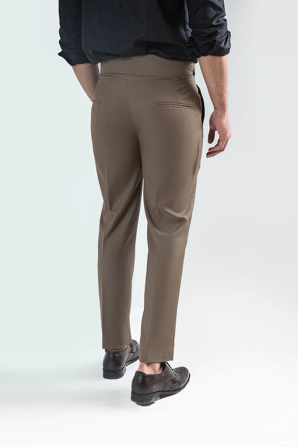 FUSCOUS BROWN-GURKHA PANT - Mensiox