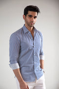 STRIPED BUTTON DOWN SHIRT