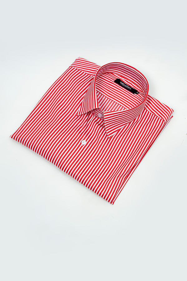 STRIPED BUTTON DOWN SHIRT