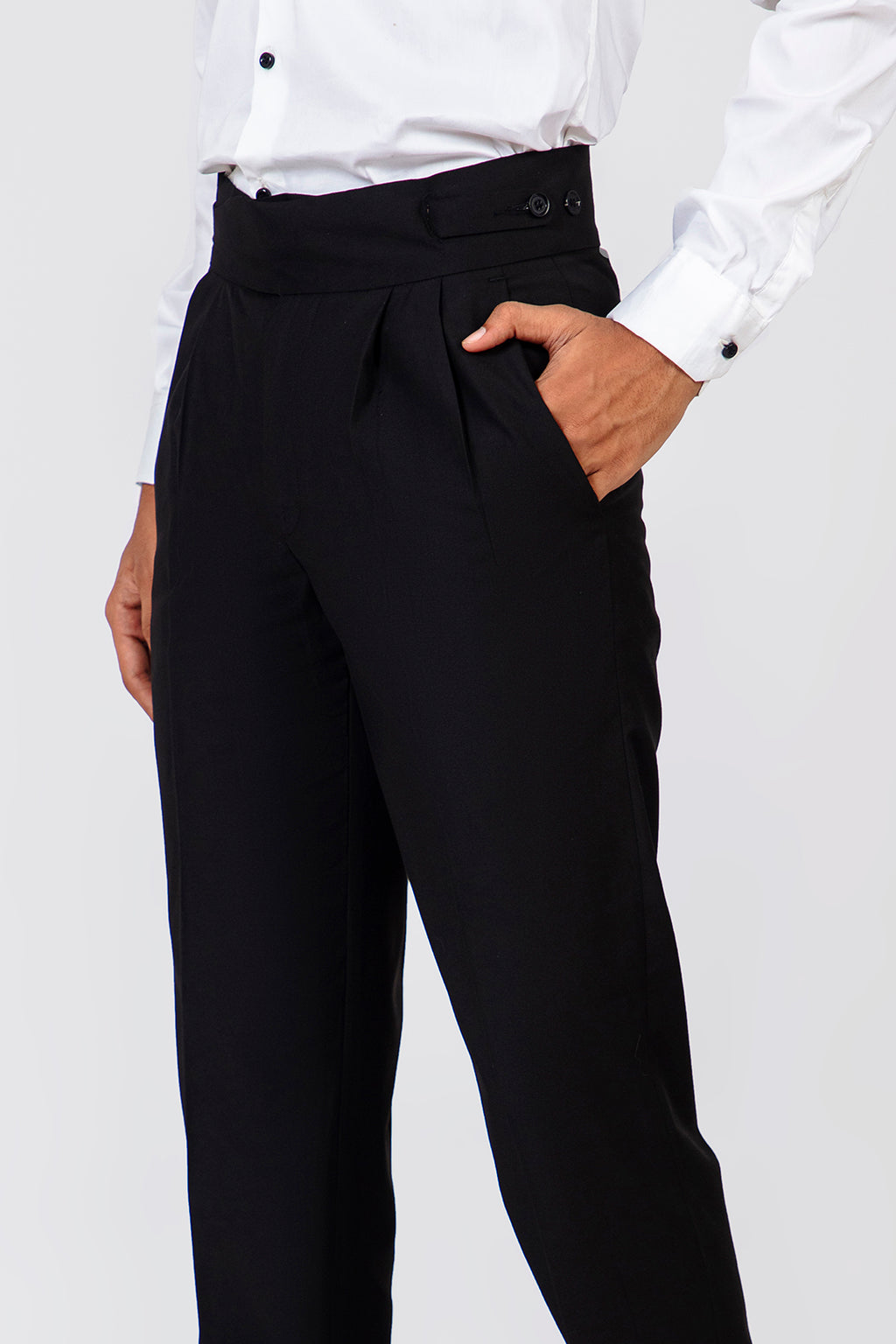 BLACK GURKHA PANT