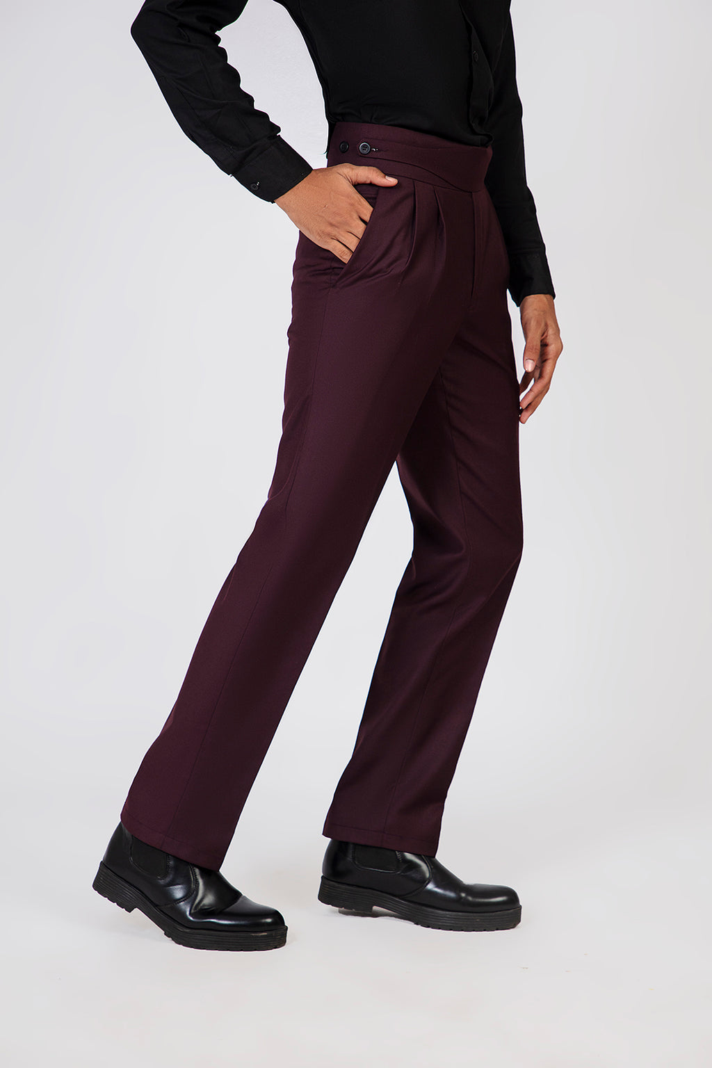 DEEP CLARET GURKHA PANT