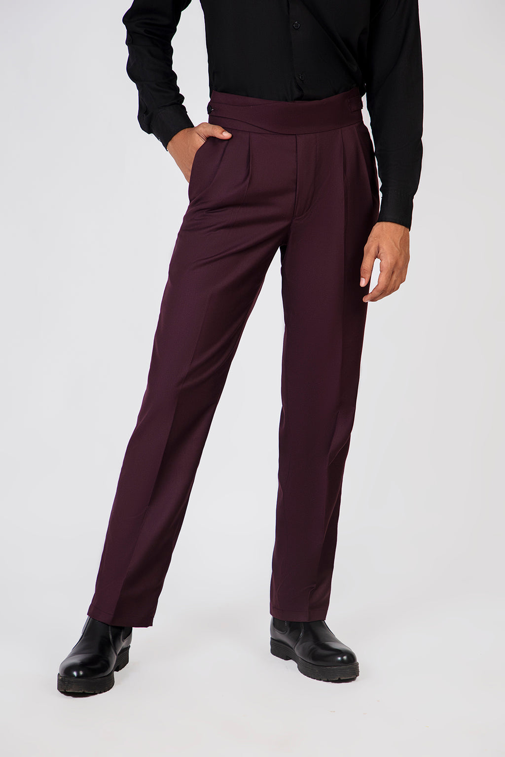 DEEP CLARET GURKHA PANT