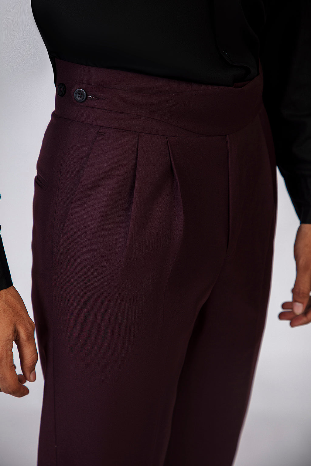 DEEP CLARET GURKHA PANT