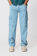 Straight Fit Cargo Jeans