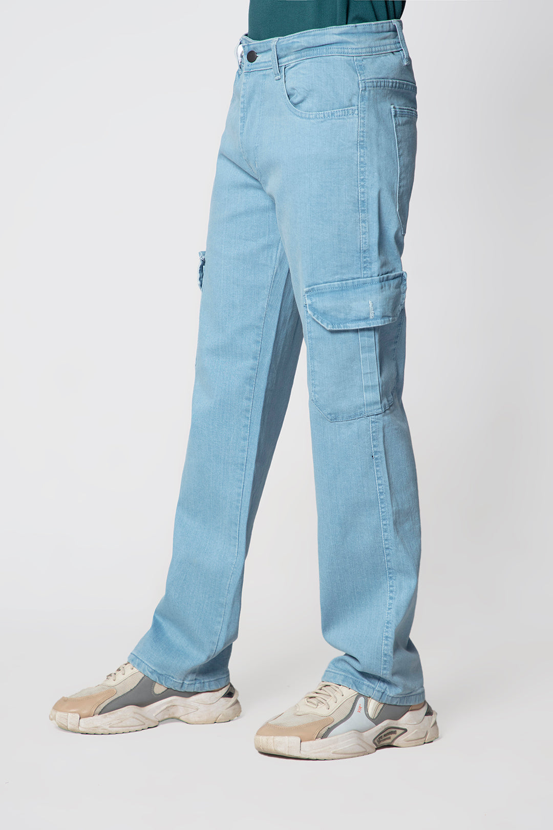 Straight Fit Cargo Jeans