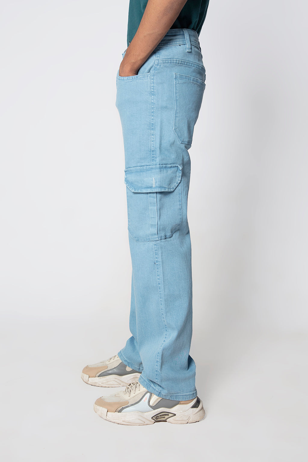 Straight Fit Cargo Jeans