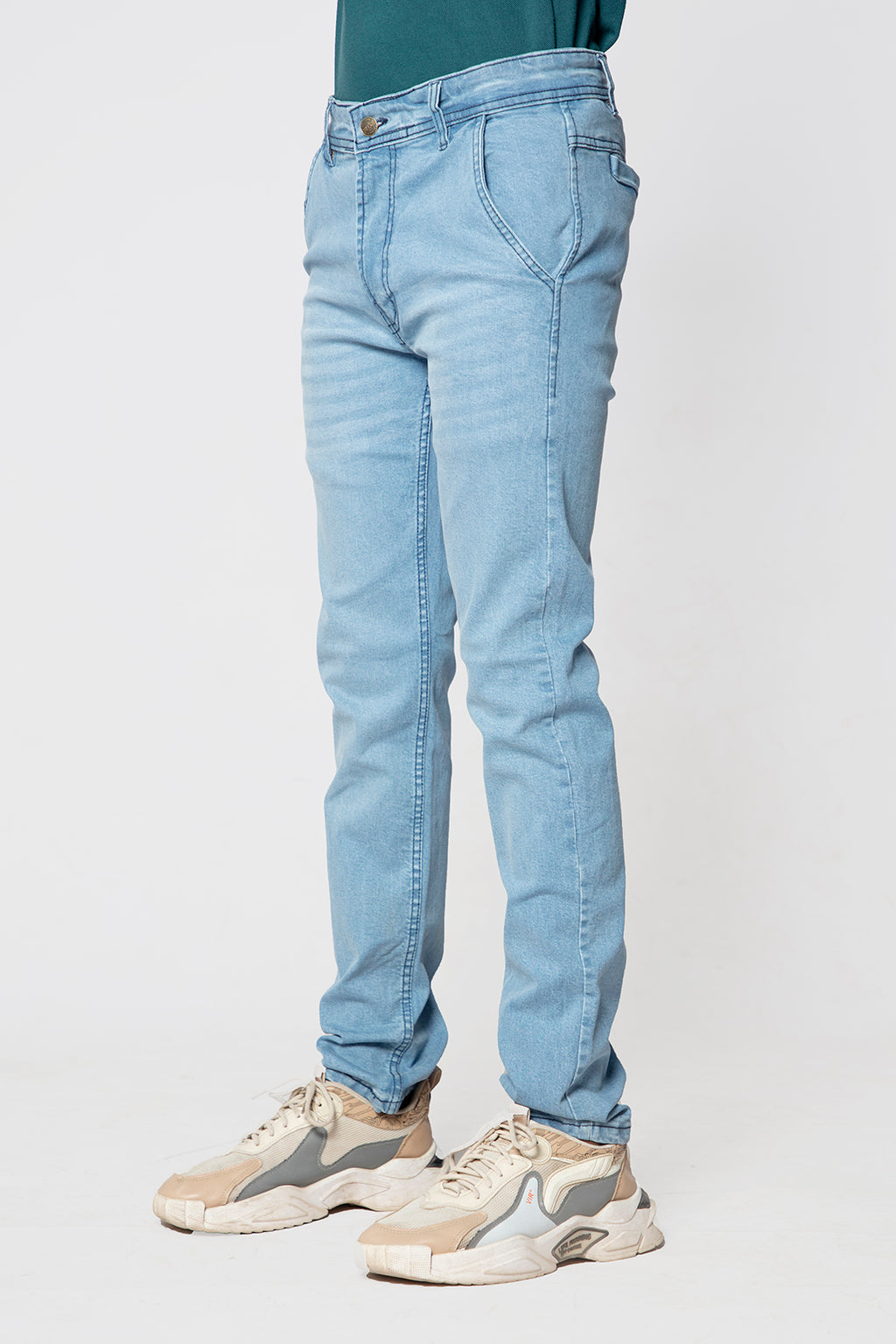 Slim Fit Jeans-Sky blue
