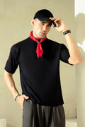 BLACK BASIC T-SHIRT - Mensiox