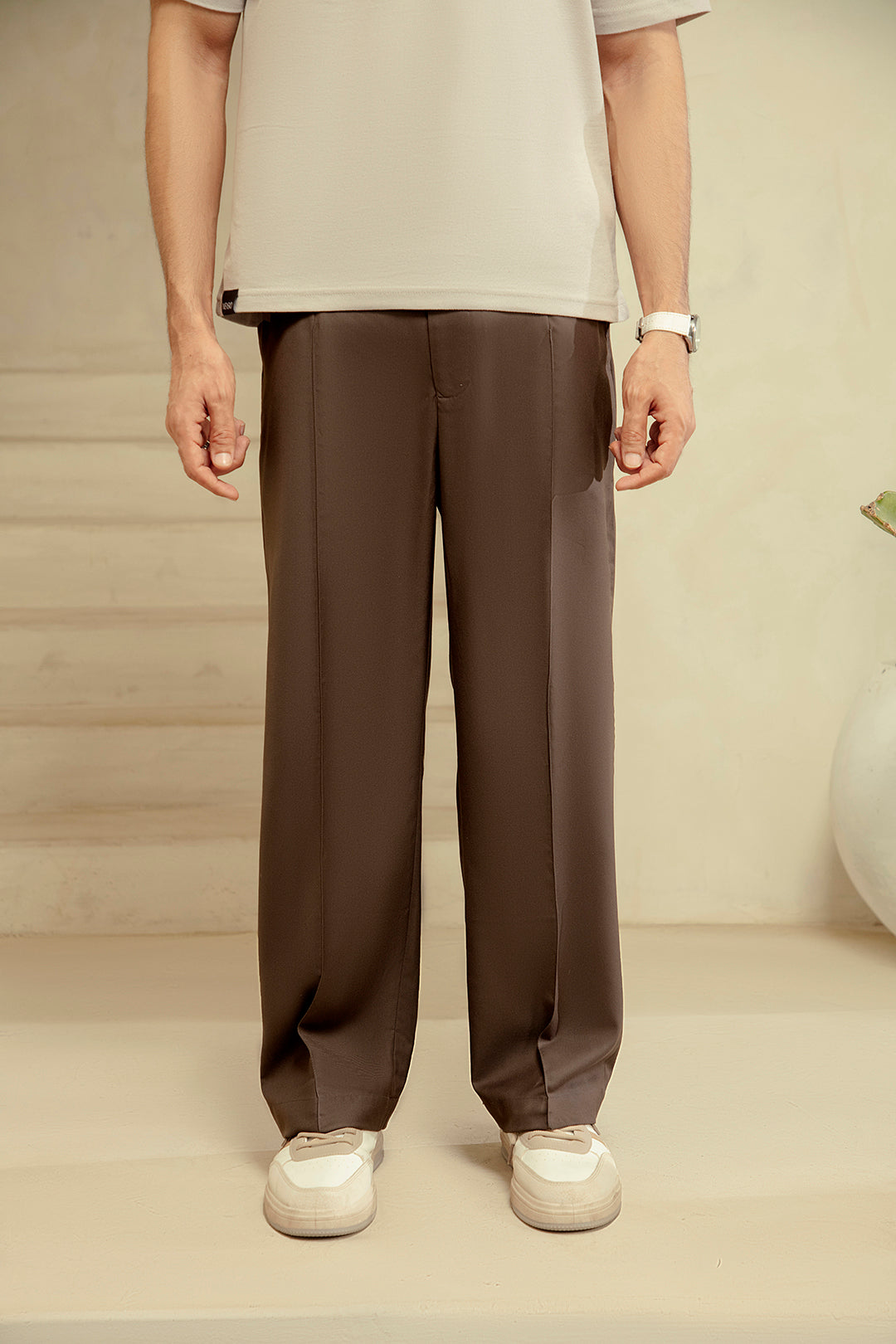 CHOCOLATE BROWN ADJUSTABLE PANT