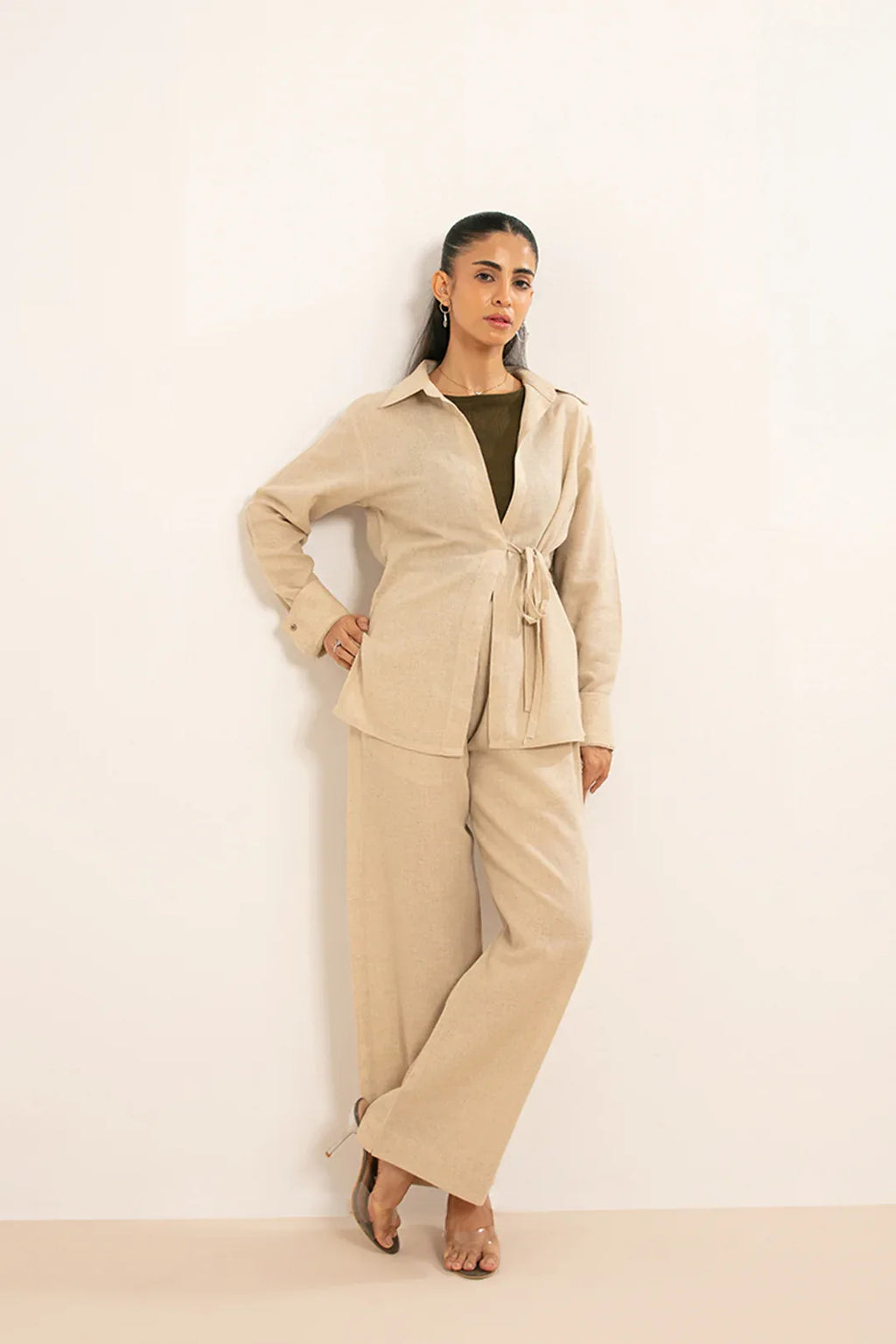 BEIGE CO-ORD SET - Mensiox