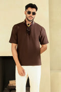 CHOCOLATE BROWN BASIC T-SHIRT - Mensiox