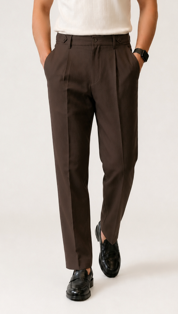 ADJUSTABLE PANT CHOCOLATE BROWN