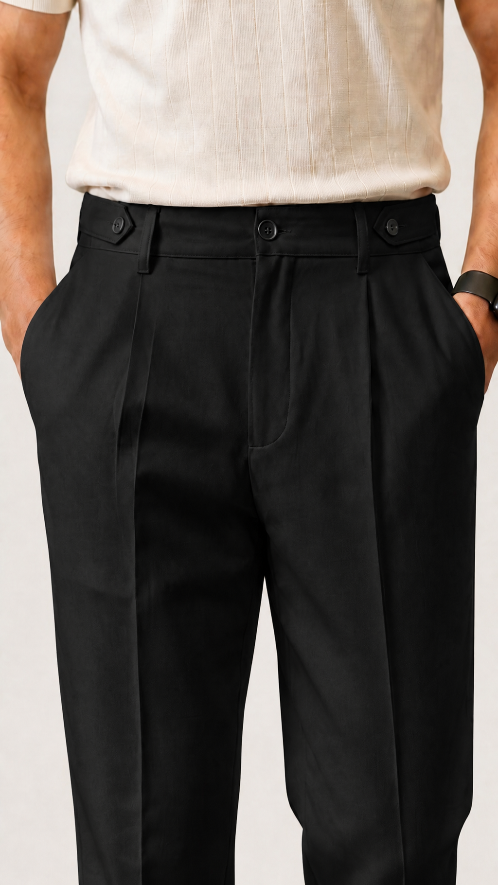 ADJUSTABLE PANT-BLACK