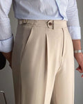 Beige Italian Gurkha Pant