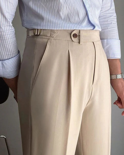 Beige Italian Gurkha Pant