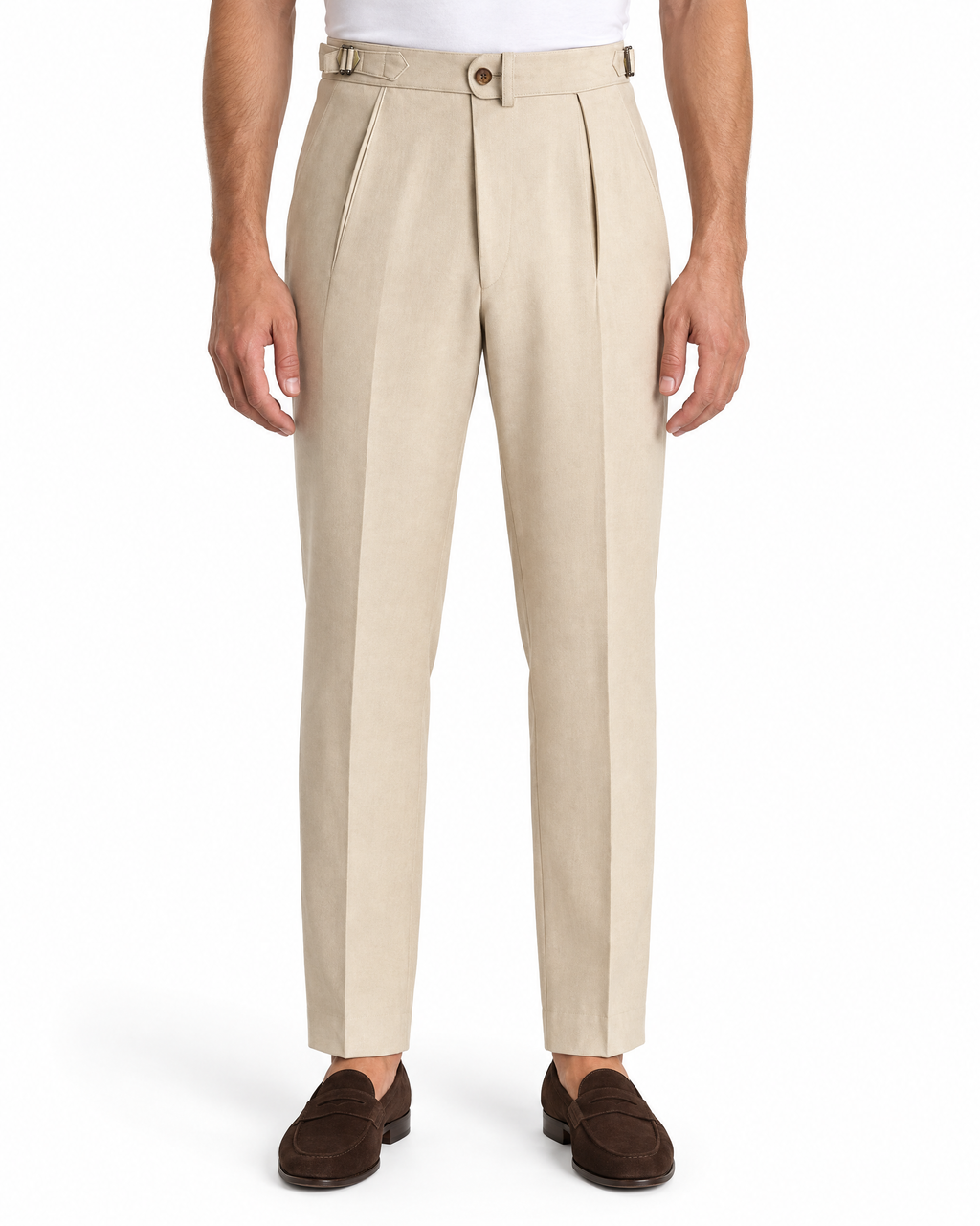 Beige Italian Gurkha Pant
