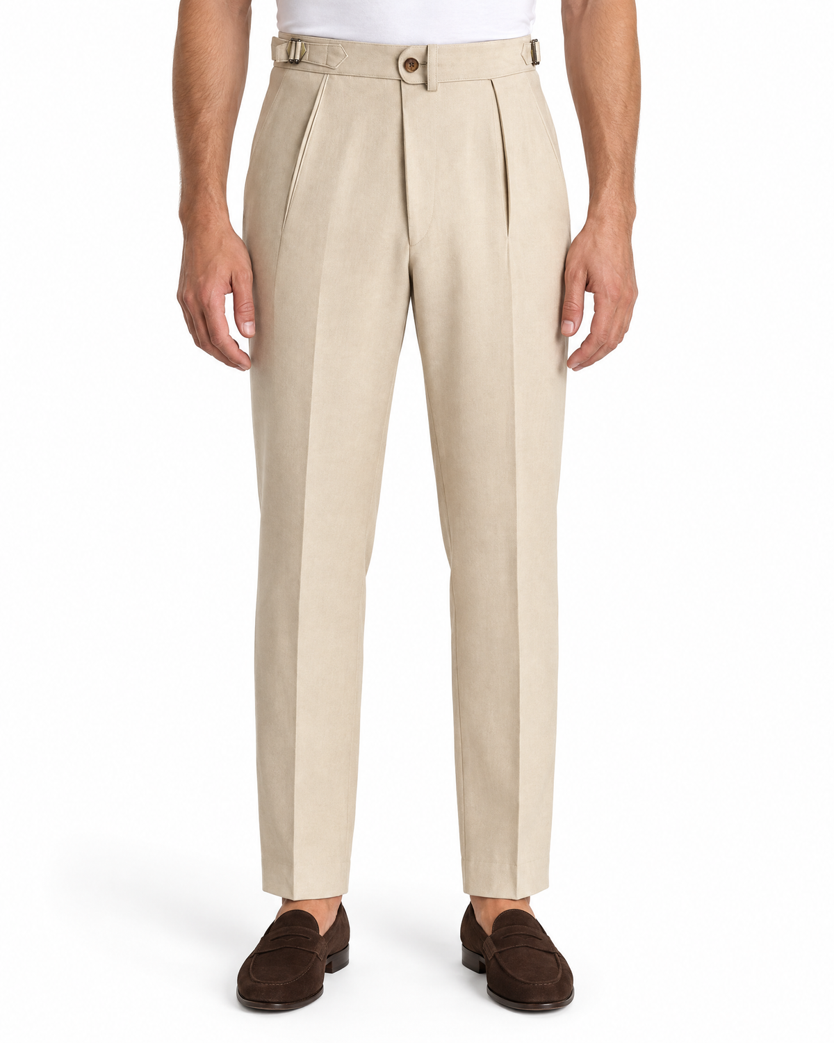 Beige Italian Gurkha Pant