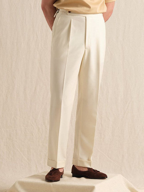 Beige Italian Gurkha Pant