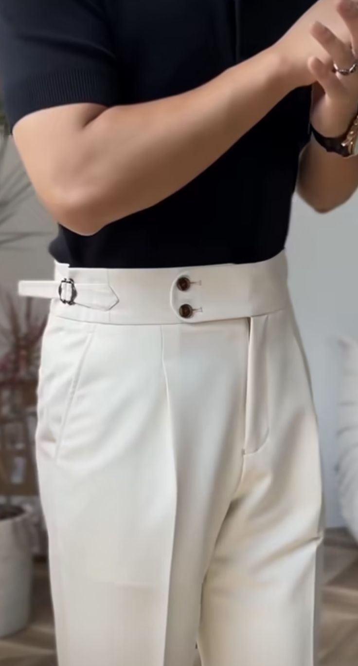 OFF WHITE-ITALIAN GURKHA PANT