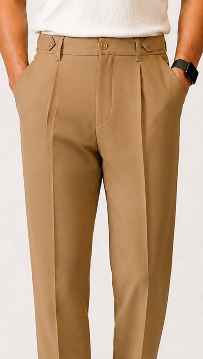 CAMEL BROWN ADJUSTABLE PANT