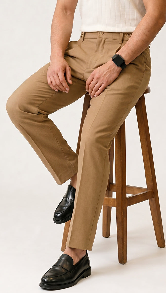 CAMEL BROWN ADJUSTABLE PANT