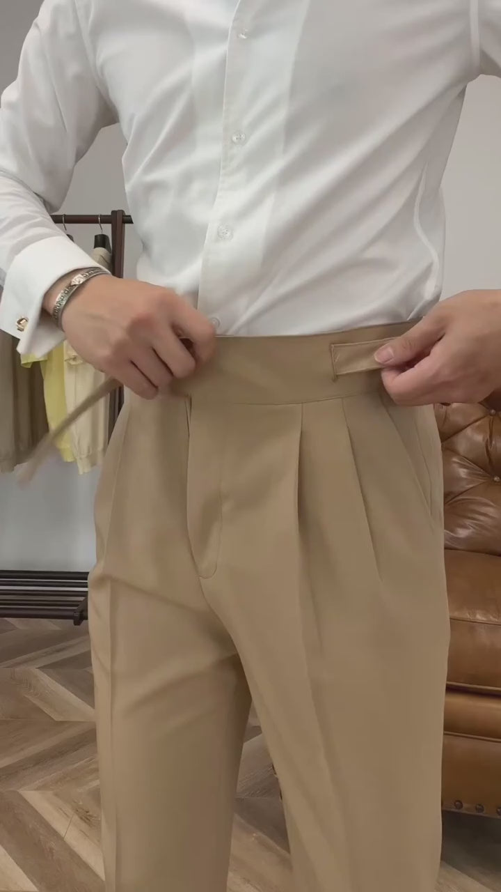 Beige High Waisted Pant