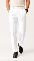 ADJUSTABLE PANT-WHITE
